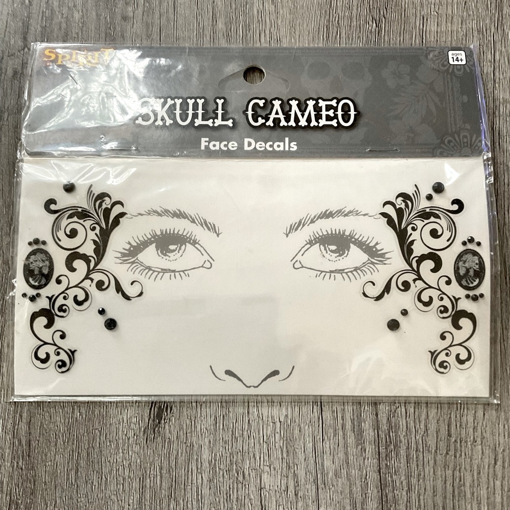 Skull Cameo Face Decals